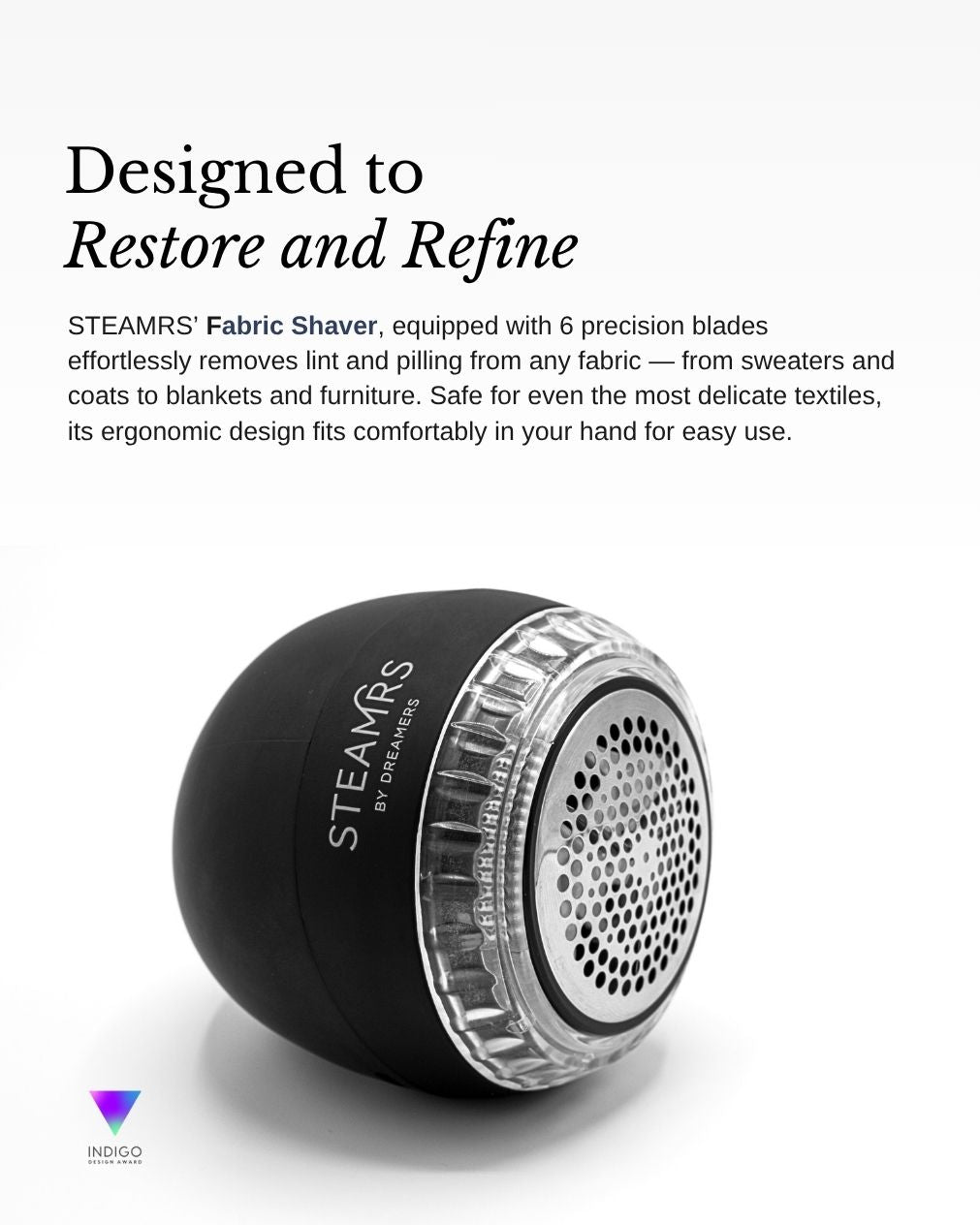 Rasoir électrique Rechargeable Anti-bouloches 6 Lames - 9000 Tr/min Pour Vêtements, Couettes, Textiles